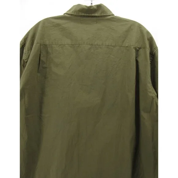 Alex Mill Shirt XL Olive Military Button Down Wash & Go Pocket NEW
